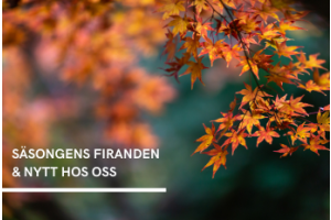 Säsongens firanden & nytt hos oss