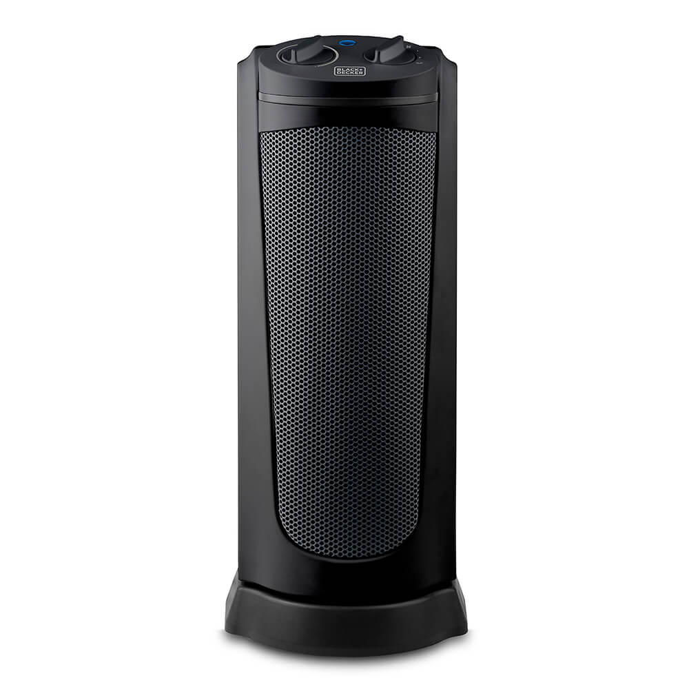 Keramisk Tornvärmare 2000W Svart