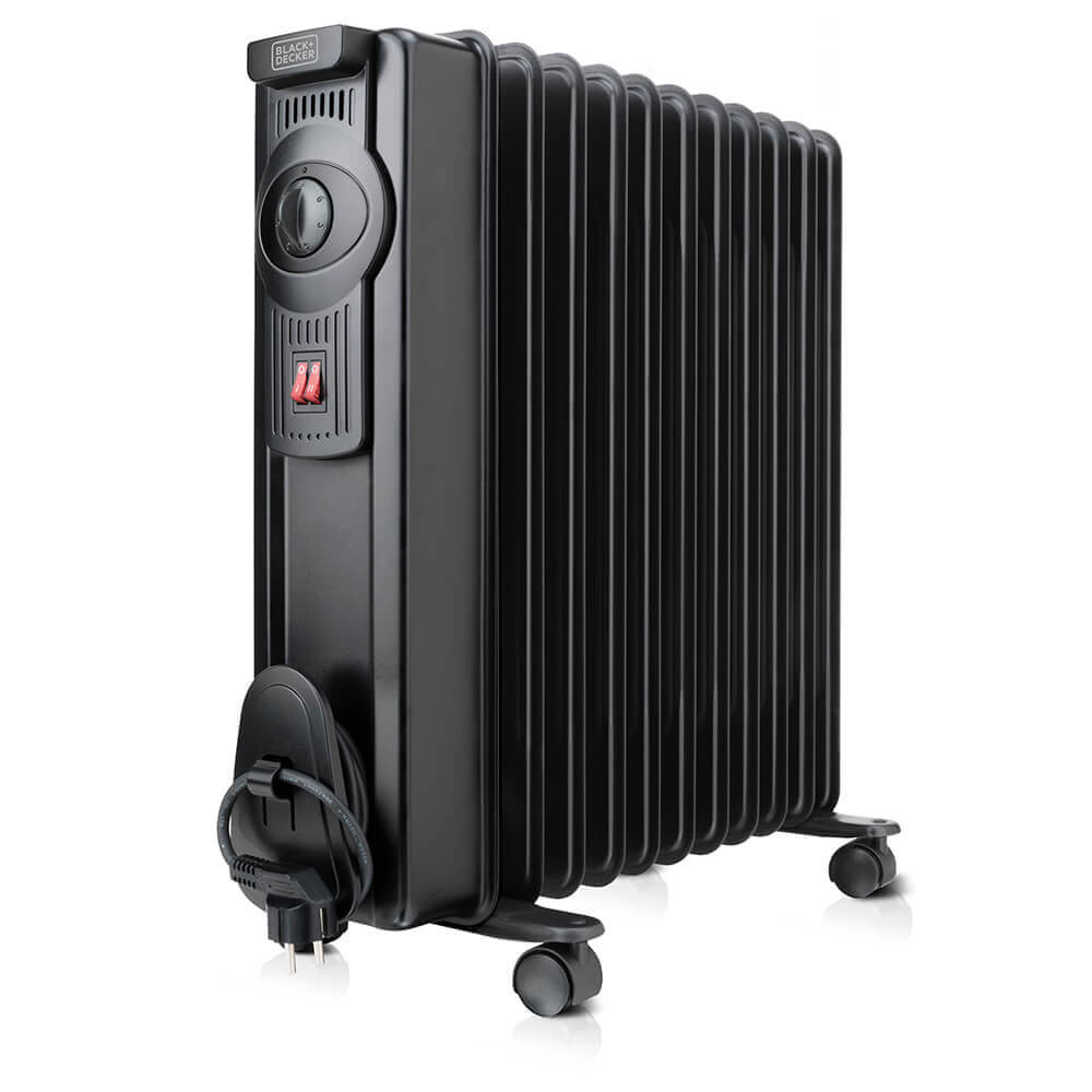 Oljefyllt element 2300W Svart