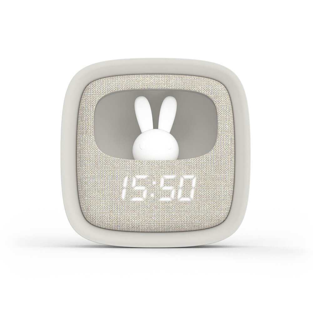 Väckarklocka med Nattlampa  Billy Clock Grå
