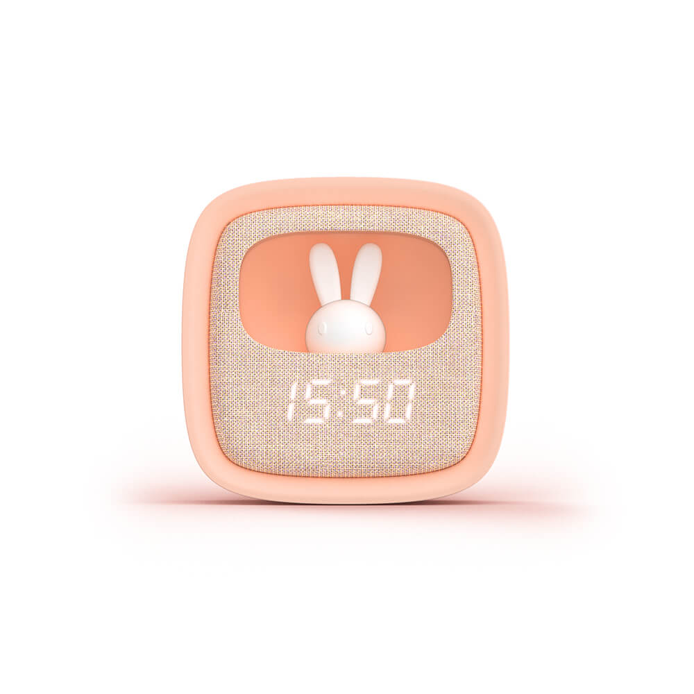 Väckarklocka med Nattlampa  Billy Clock Rosa
