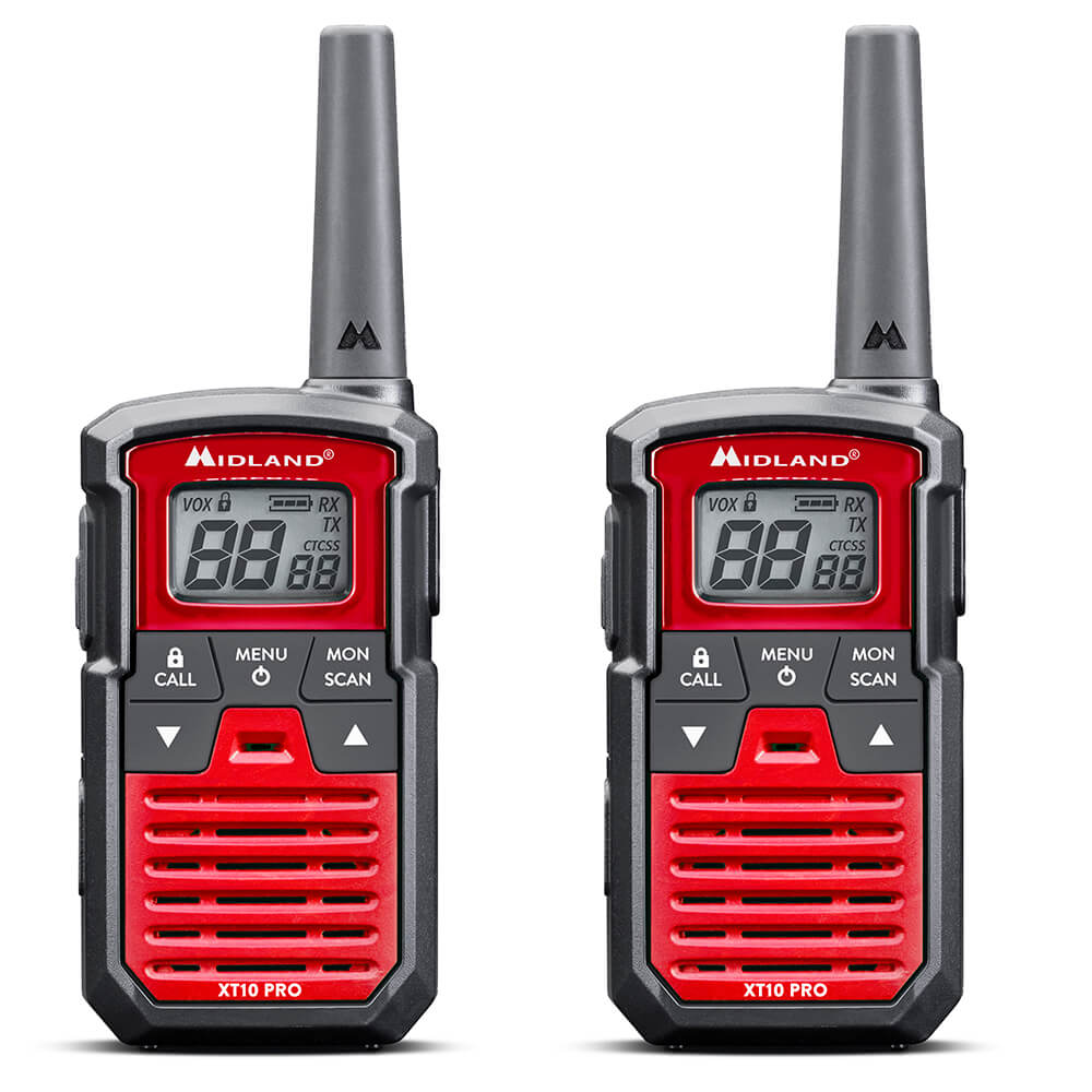 Walkie Talkie XT10 Pro Svart/Röd