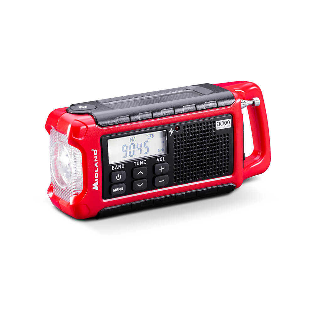Nödradio Power Bank ER200 Röd Svart