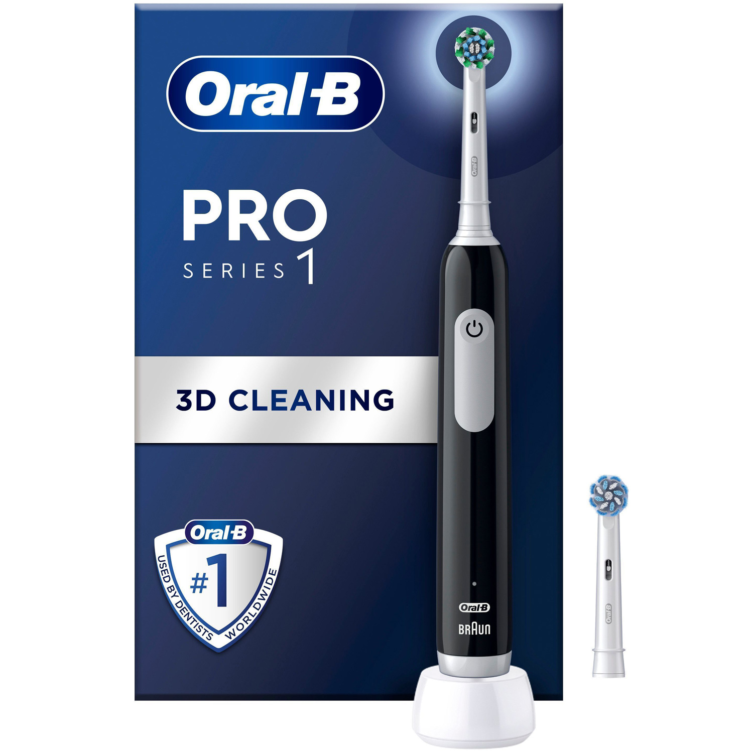 Eltandborste Pro1 Black + Extra Refill