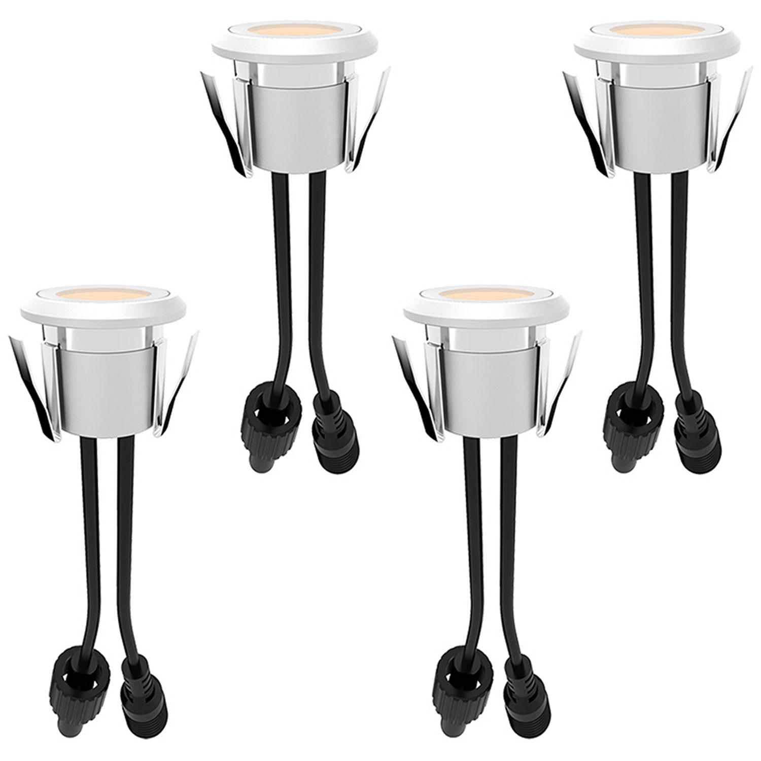 Allan Decklight kit 4-pack inkl strömadapter 12V 3000K 10lm IP67