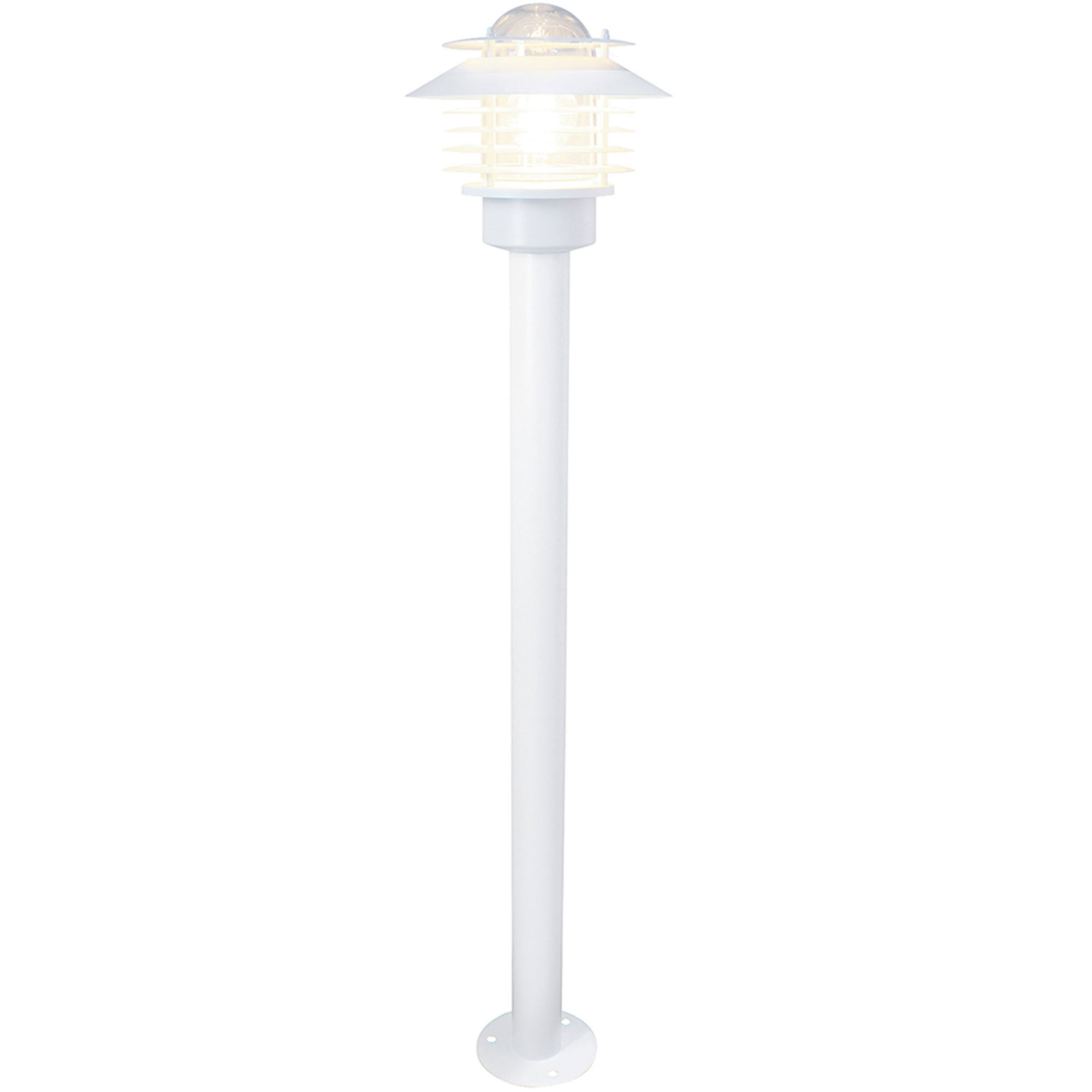 Stig Bollard Pollare 100cm E27-sockel IP44 Vit