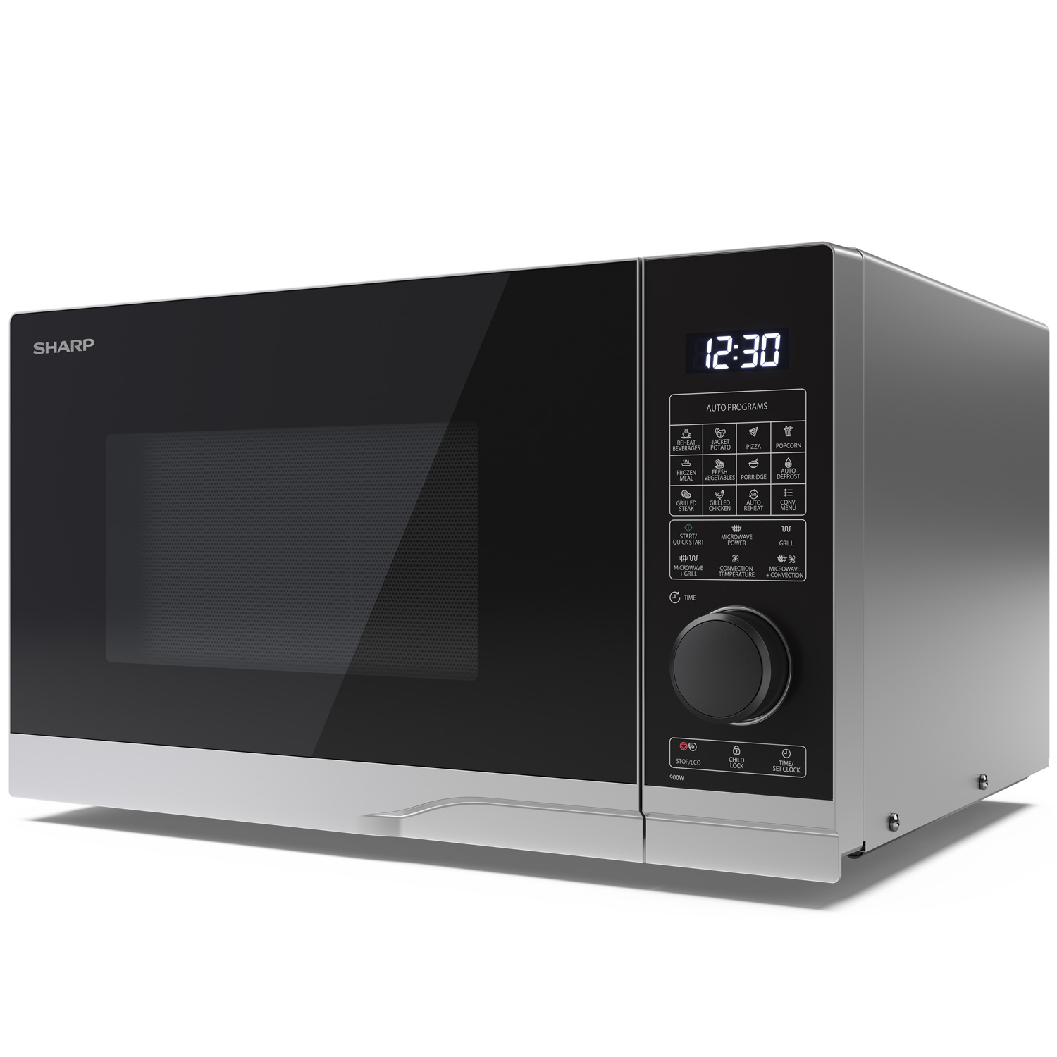 Mikrovågsugn 25l Digital panel 1050W Grill