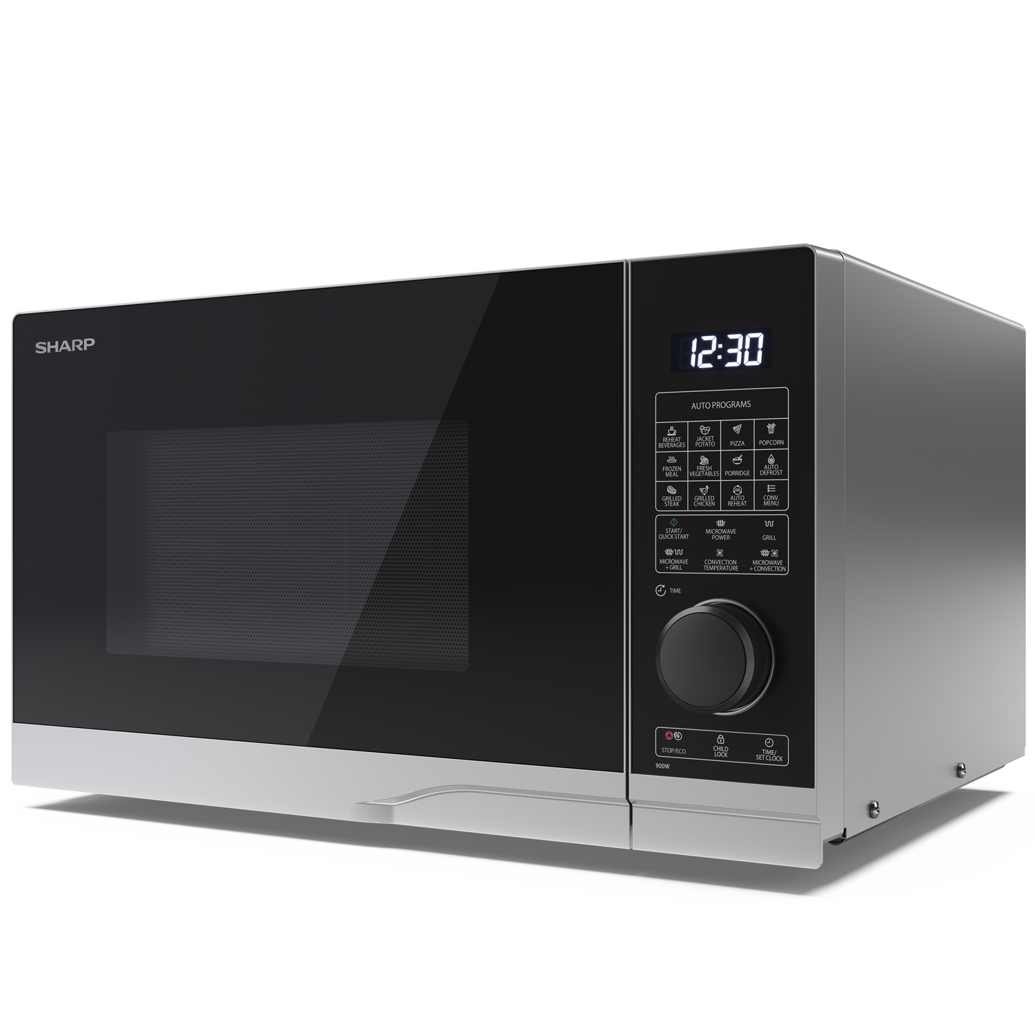 Mikrovågsugn 28l Digital panel 1050W Grill