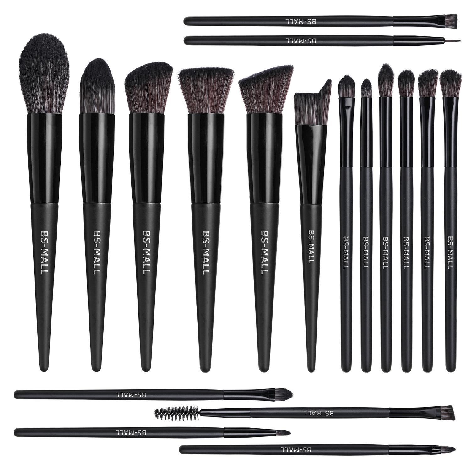 BS19 - BS-MALL 18 st. exklusiva Make-up / sminkborstar av Bästa Kvalité