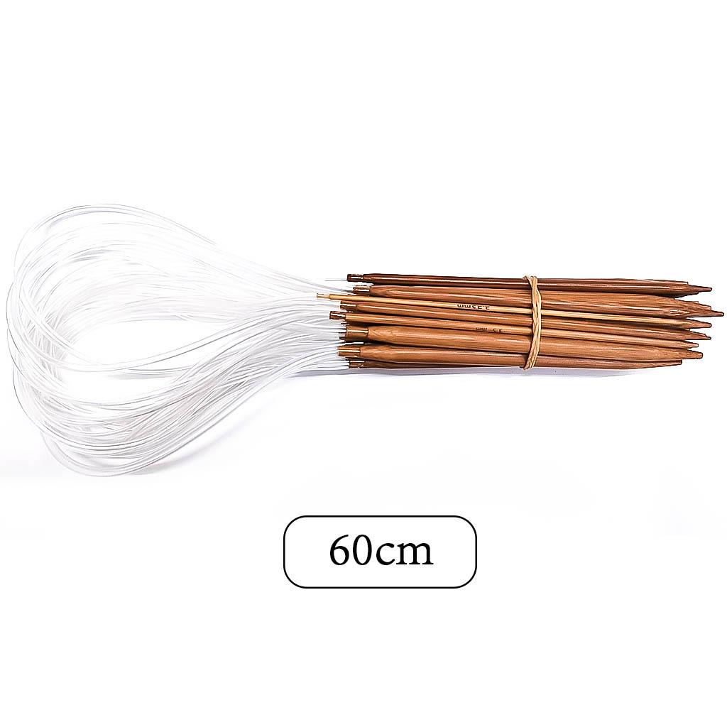 N048 - Set med 18 st. rundstickor 60 cm i finaste bambu
