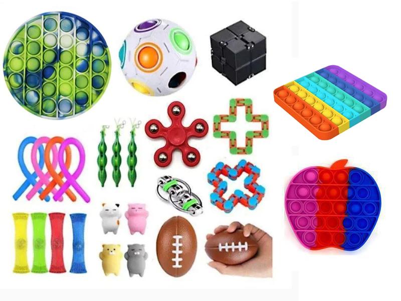 26st Fidget Pop it Toys Set pack för barn och vuxna