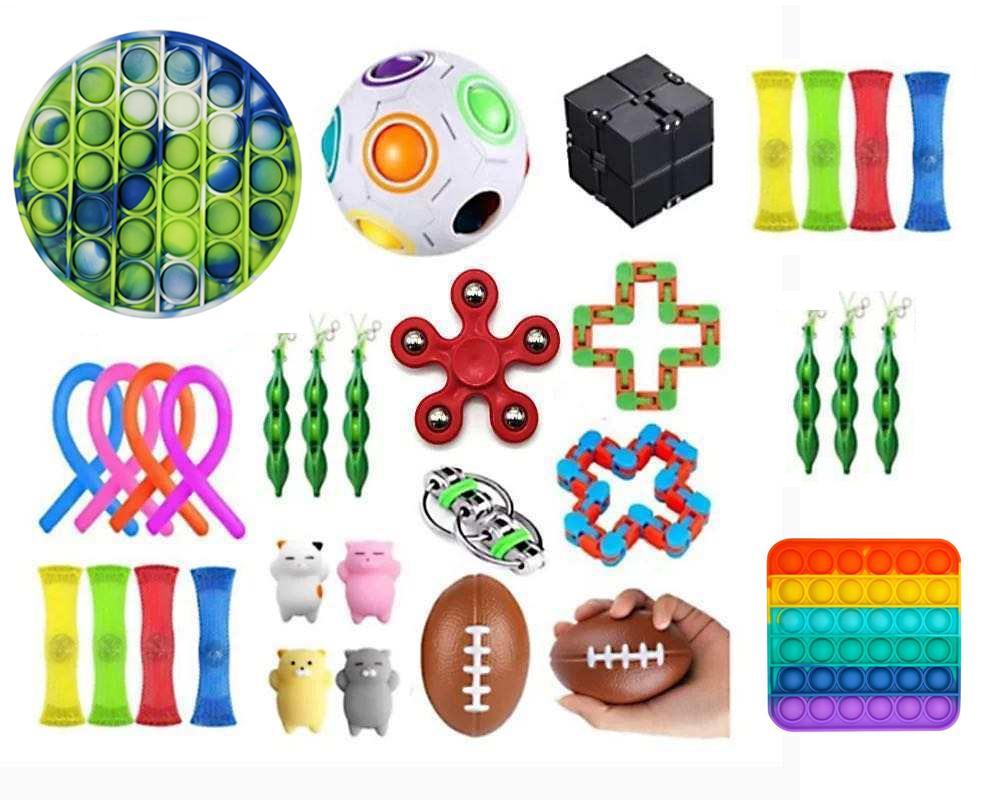 32st Fidget Pop it Toys Set pack för barn och vuxna