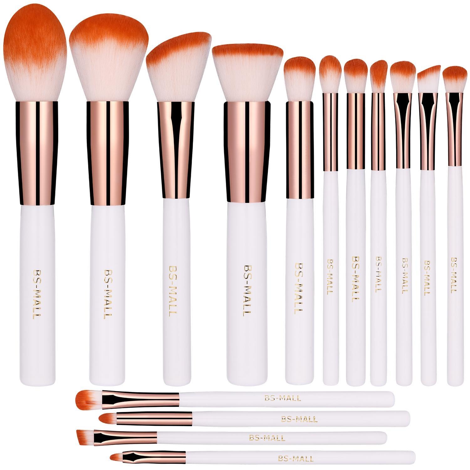 BS10 - BS-MALL 15 st. exklusiva Make-up / sminkborstar av Bästa Kvalité