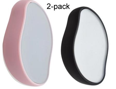 2-pack Svart / Rosa Smärtfri fysisk hårborttagning Epilatorer Crystal Hair Eraser
