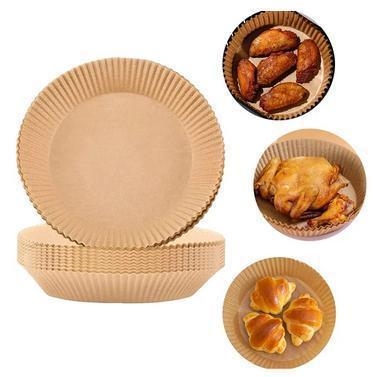 100-Pack Air Fryer Papper - Bruna 20 cm.