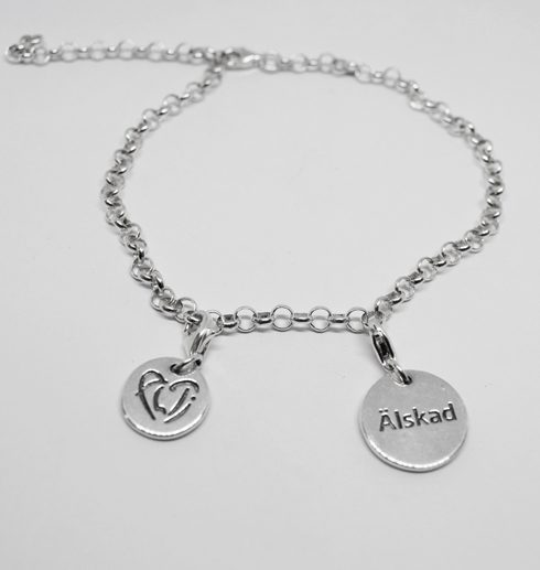 WORDS-berlockarmband