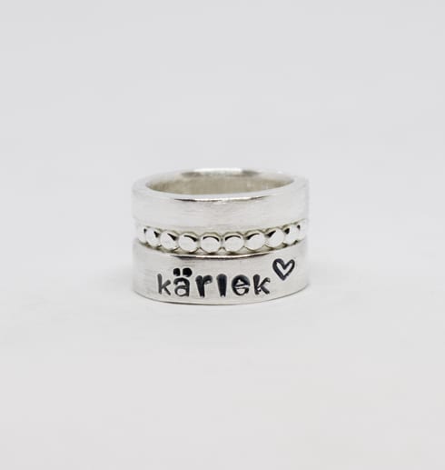 Härlig trippelring -"kärlek"