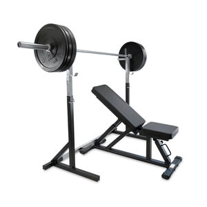 Bänk, Ställning & Bumperset 80 kg, JTC Power