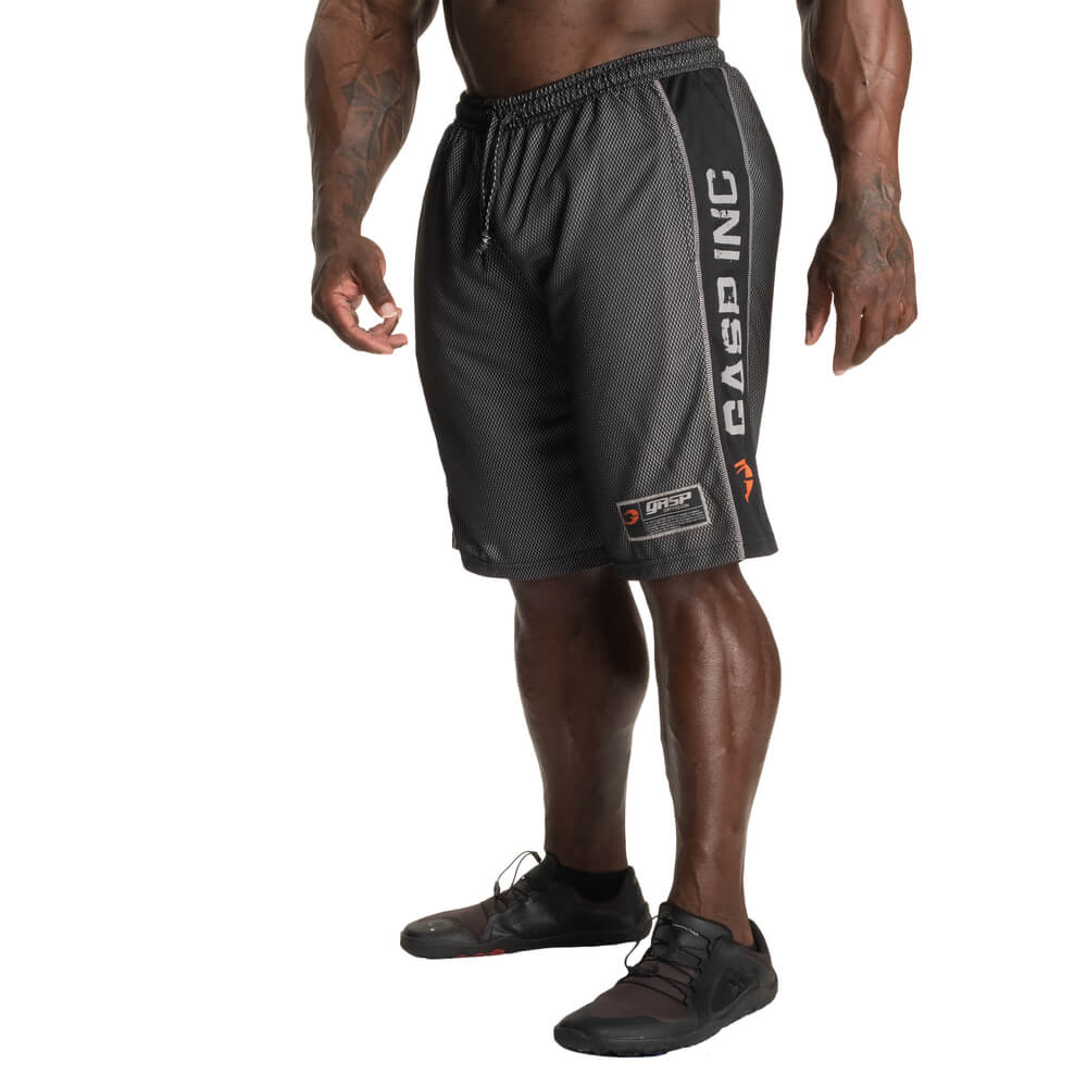 NO1 Mesh Shorts, black, large