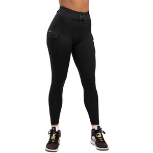 Cargo Tights, black, large