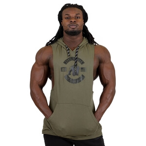 Lawrence Hooded Tank Top, army green, xxxlarge