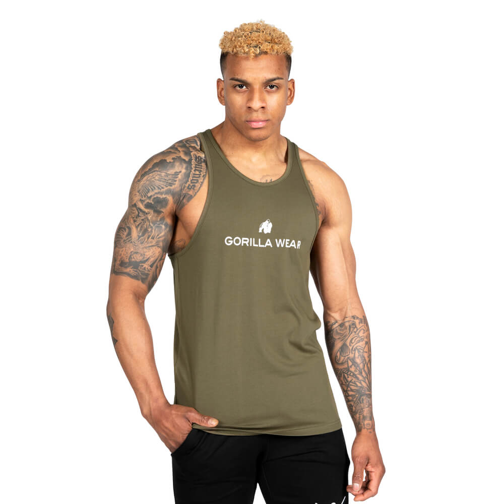 Carter Stretch Tank Top, army green, xxlarge