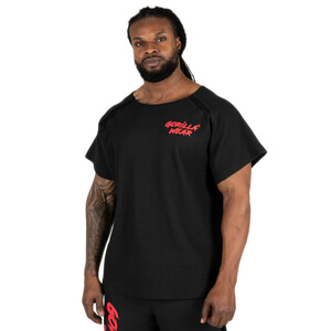 Augustine Old School Work Out Top, black/red, xxlarge/xxxlarge