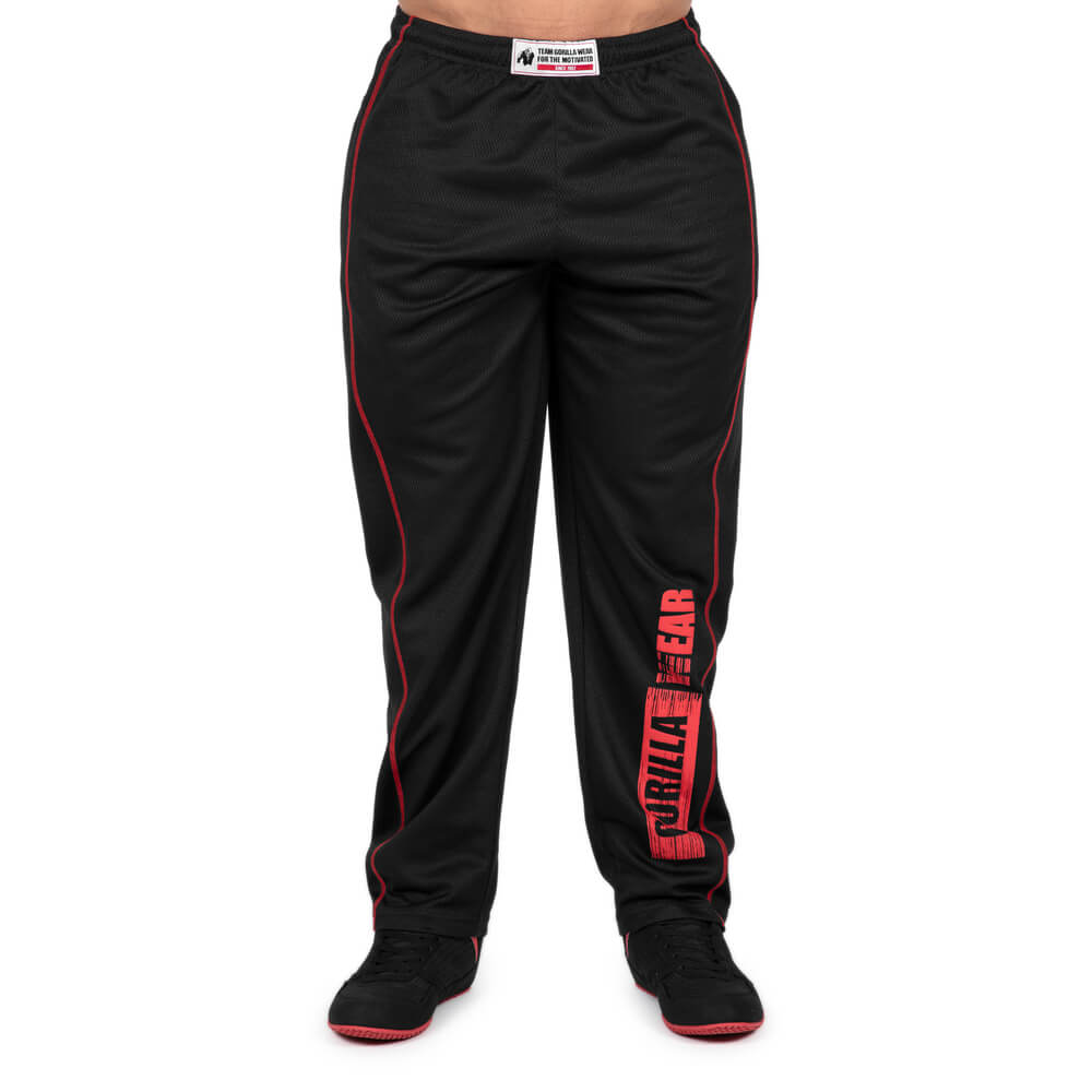 Wallace Mesh Pants, black/red, large/xlarge