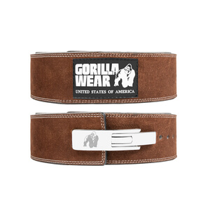 4 Inch Powerlifting Lever Belt, brown, large/xlarge