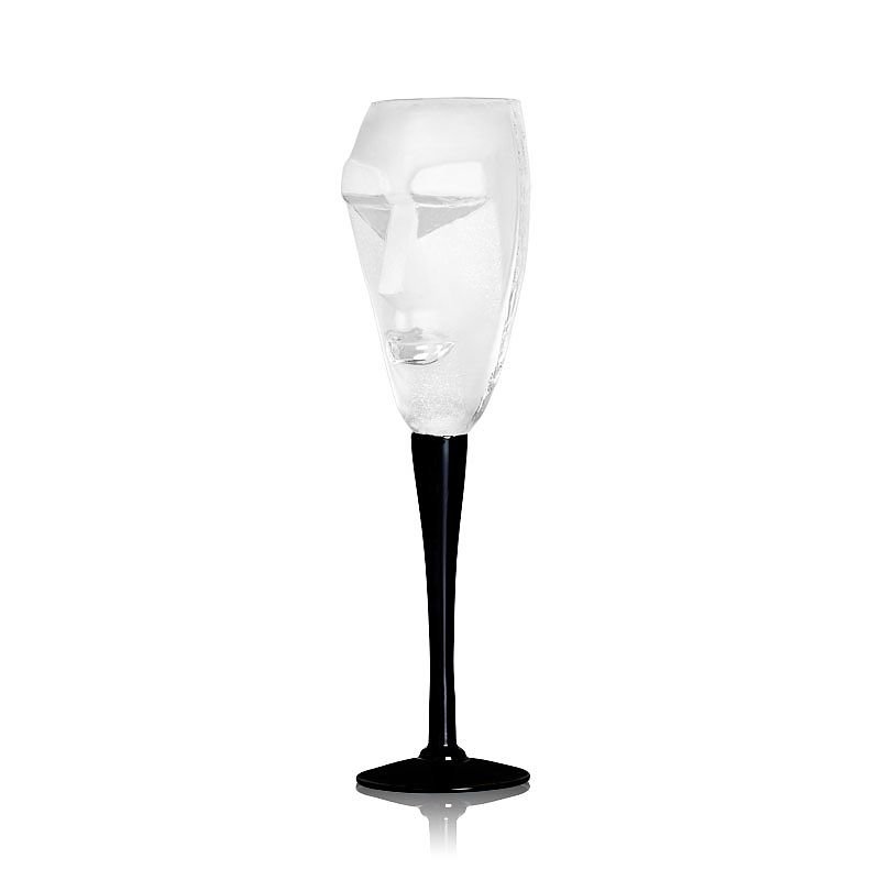 Målerås - Masq Kubik - Champagne glas - Vit design Mats Jonasson