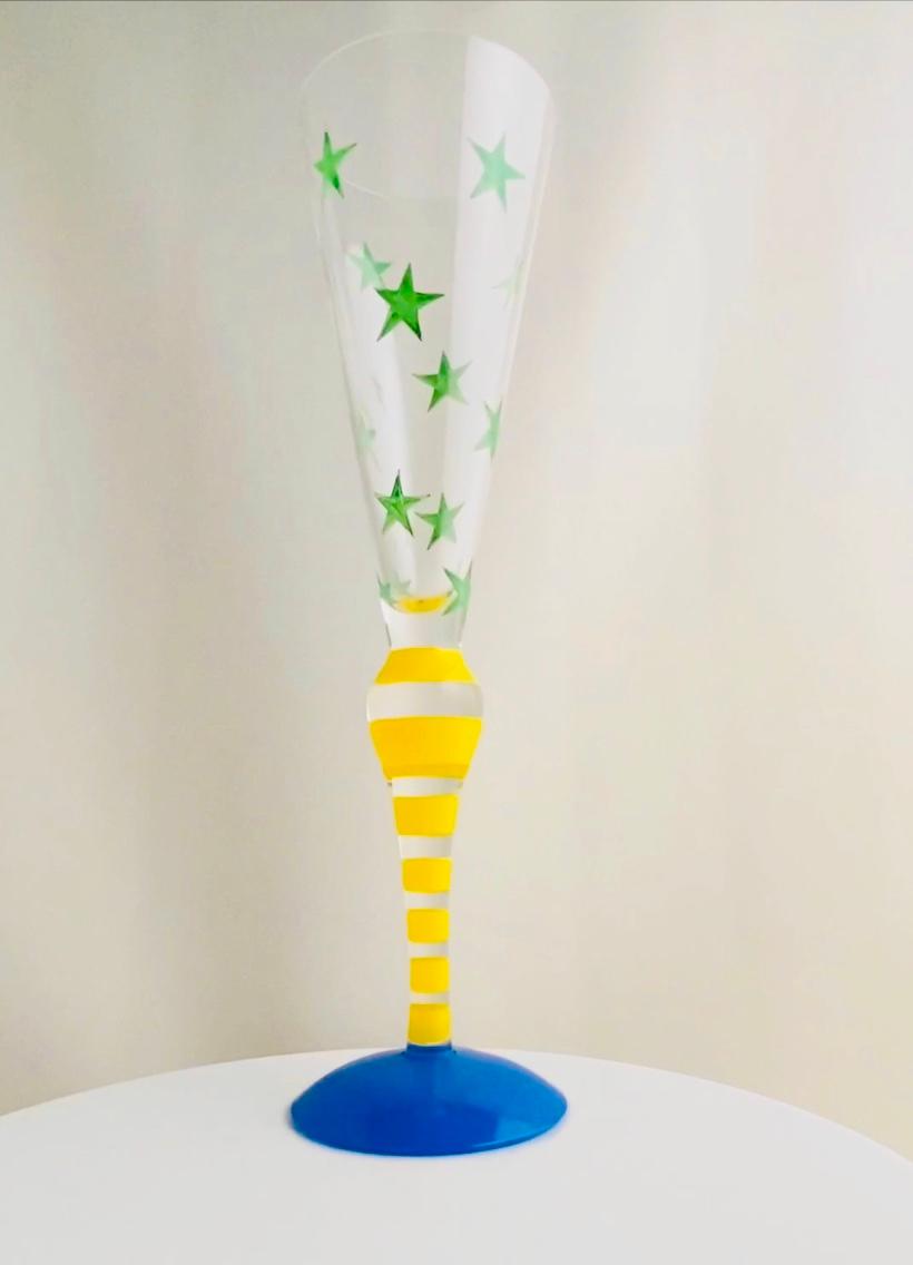 Orrefors - Clown -  Champagneglas - Anne Nilsson
