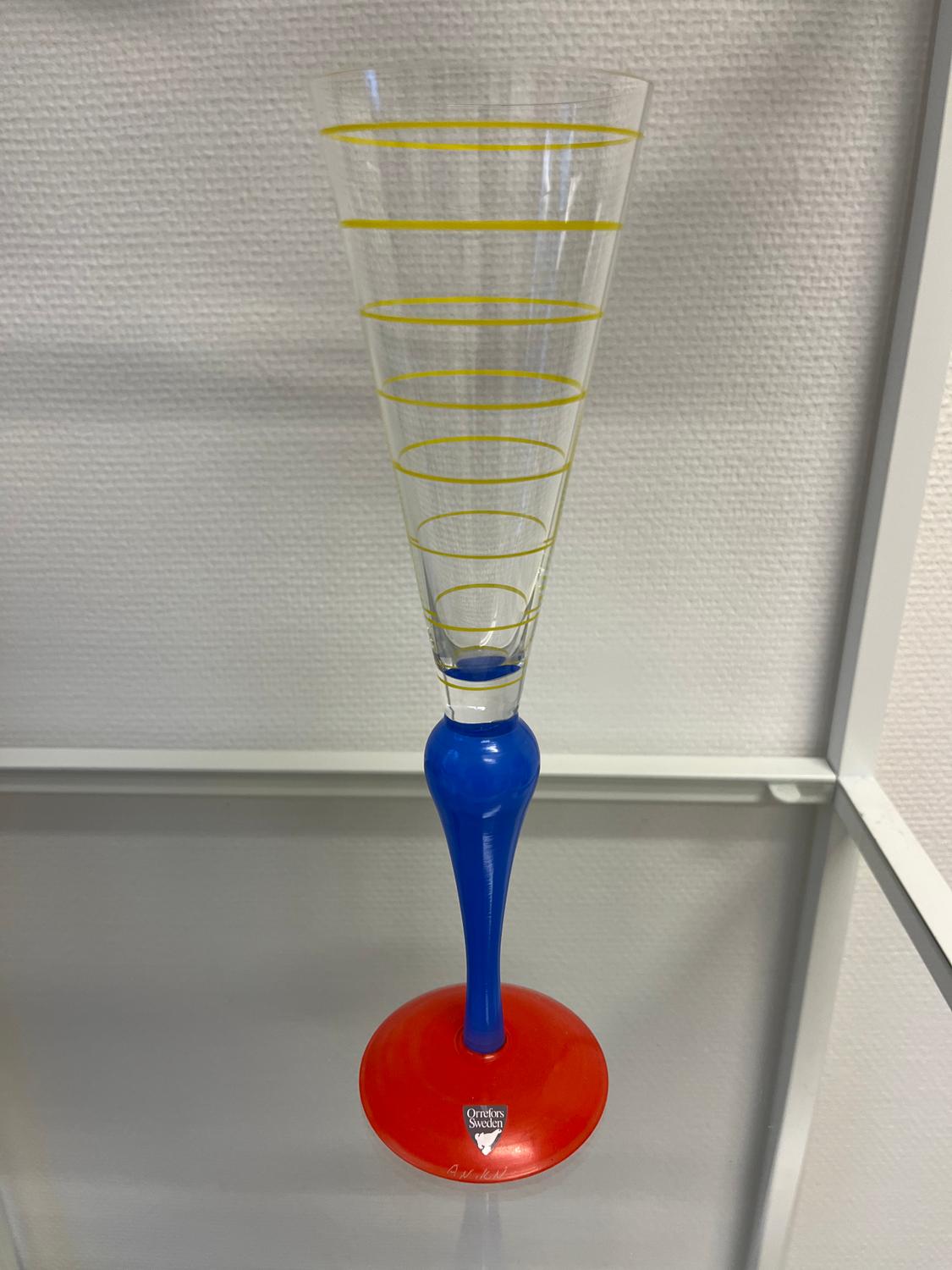 Orrefors - Clown -  Champagneglas - Anne Nilsson