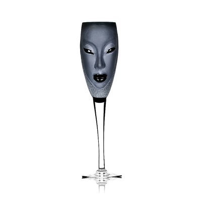 Målerås - Masq Electra - Champagne glas - svart design Mats Jonasson