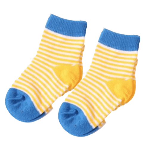 Sverige babysocka gulrandig