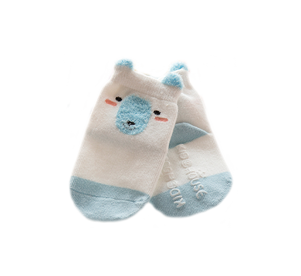 Roliga babysockor blåvit