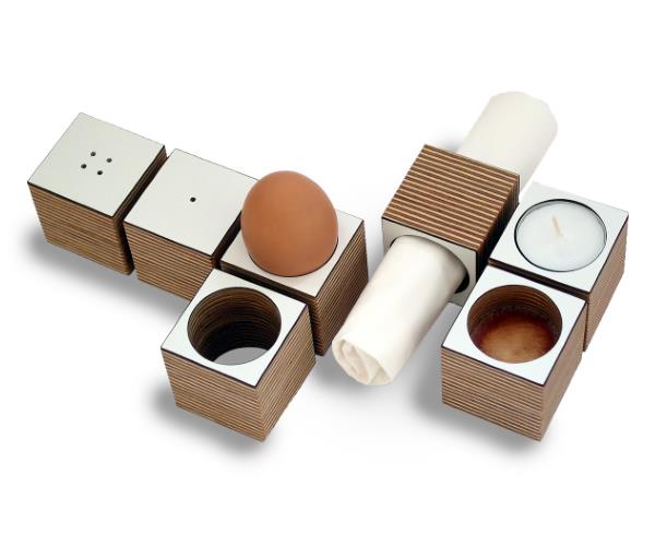 Vit Eicube - Äggkoppar 4 pack