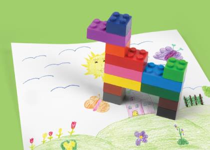 STACK-a-DOODLE - Klossar och kritor i samma produkt