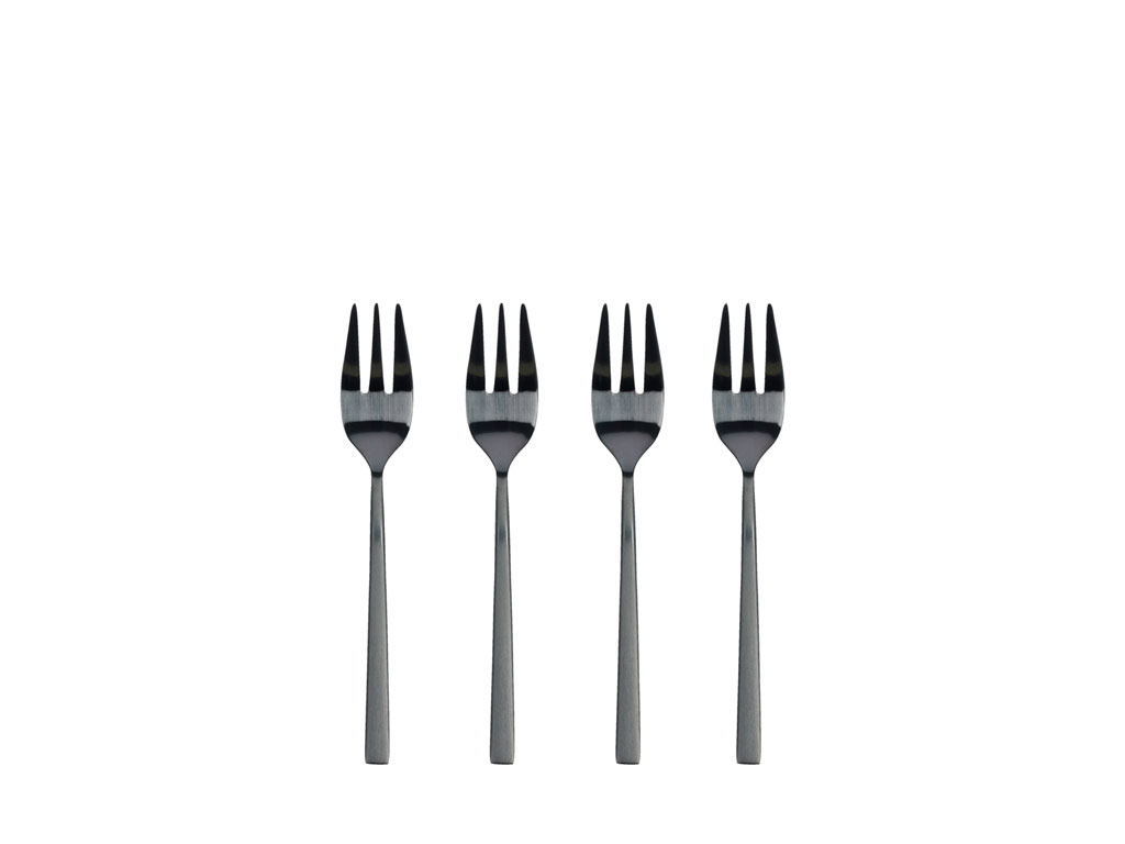 BITZ Tårtgaffel 14,4 cm 4 st Svart