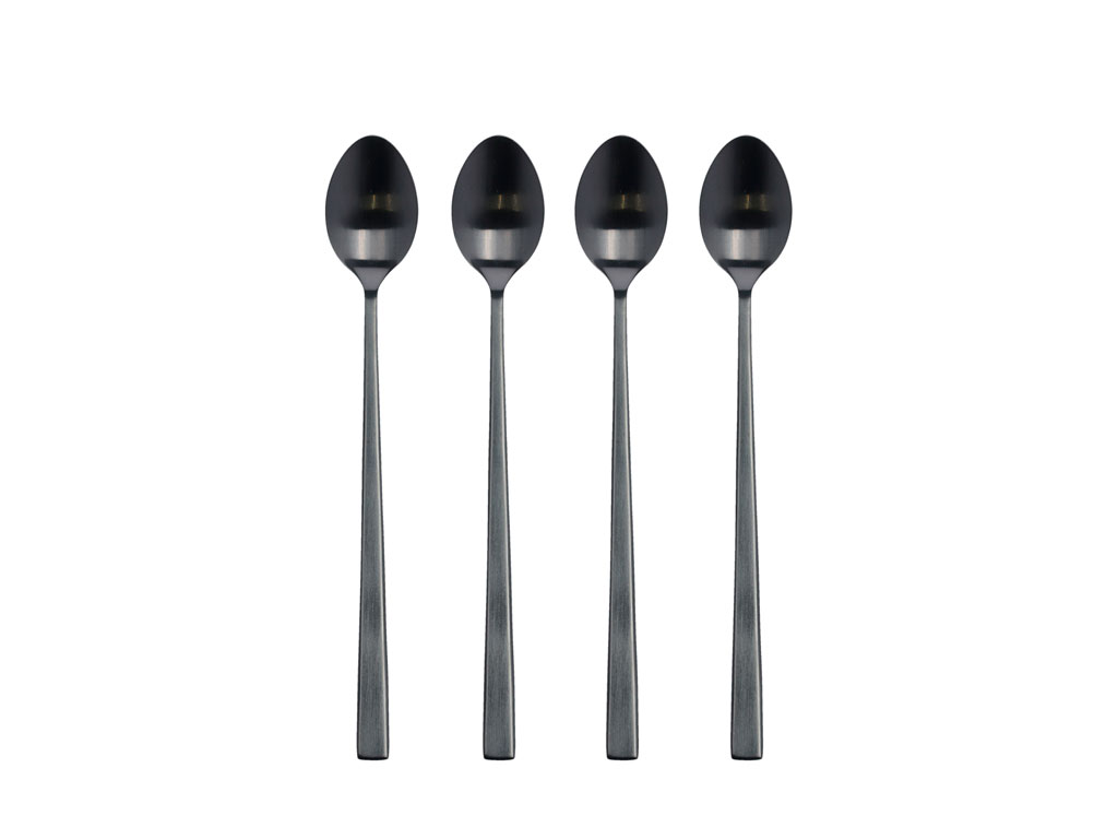 BITZ Lattesked 20 cm 4 st Svart
