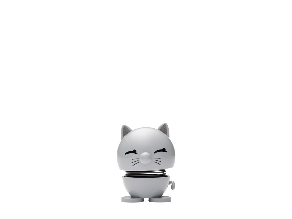 Hoptimist Cat Hoptimist 5,5 x 5,9 x 7,3 cm Light Grey/grå