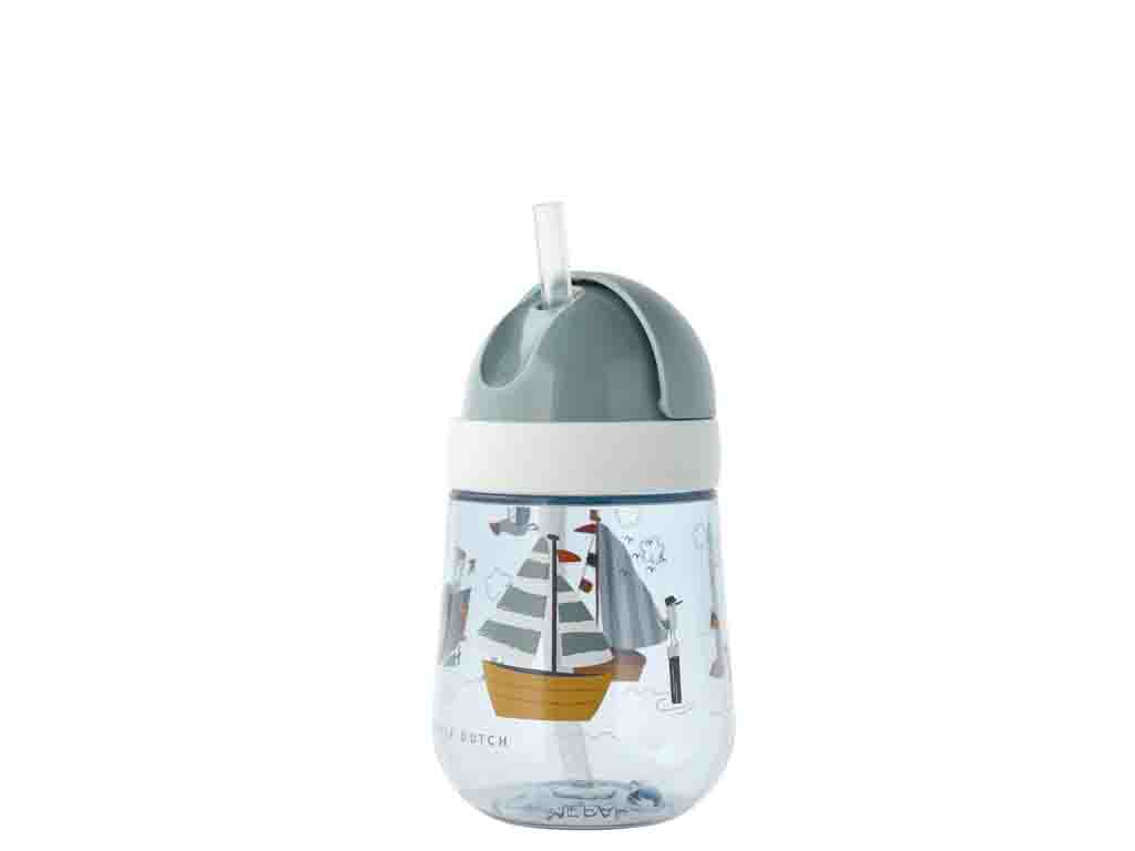 Mepal Mio Barnmugg med sugrör 300 ml Sailors Bay
