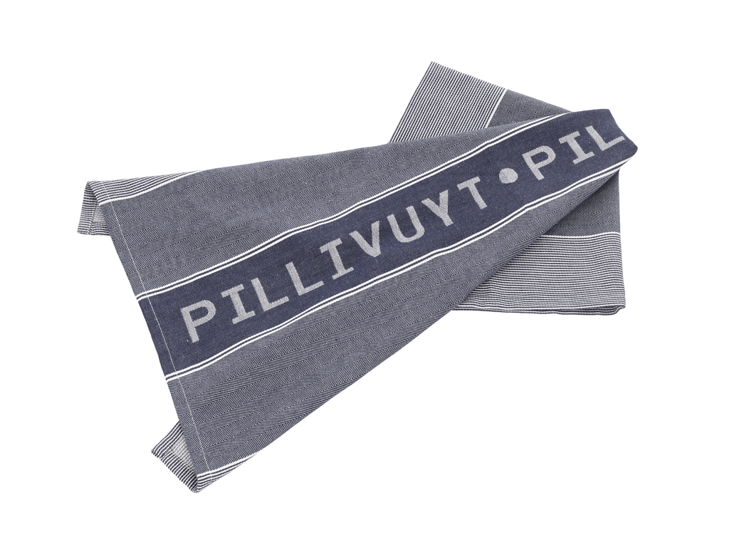 Pillivuyt Kökshandduk 80 x 50 cm Blå/Vit Återvunnen bomull