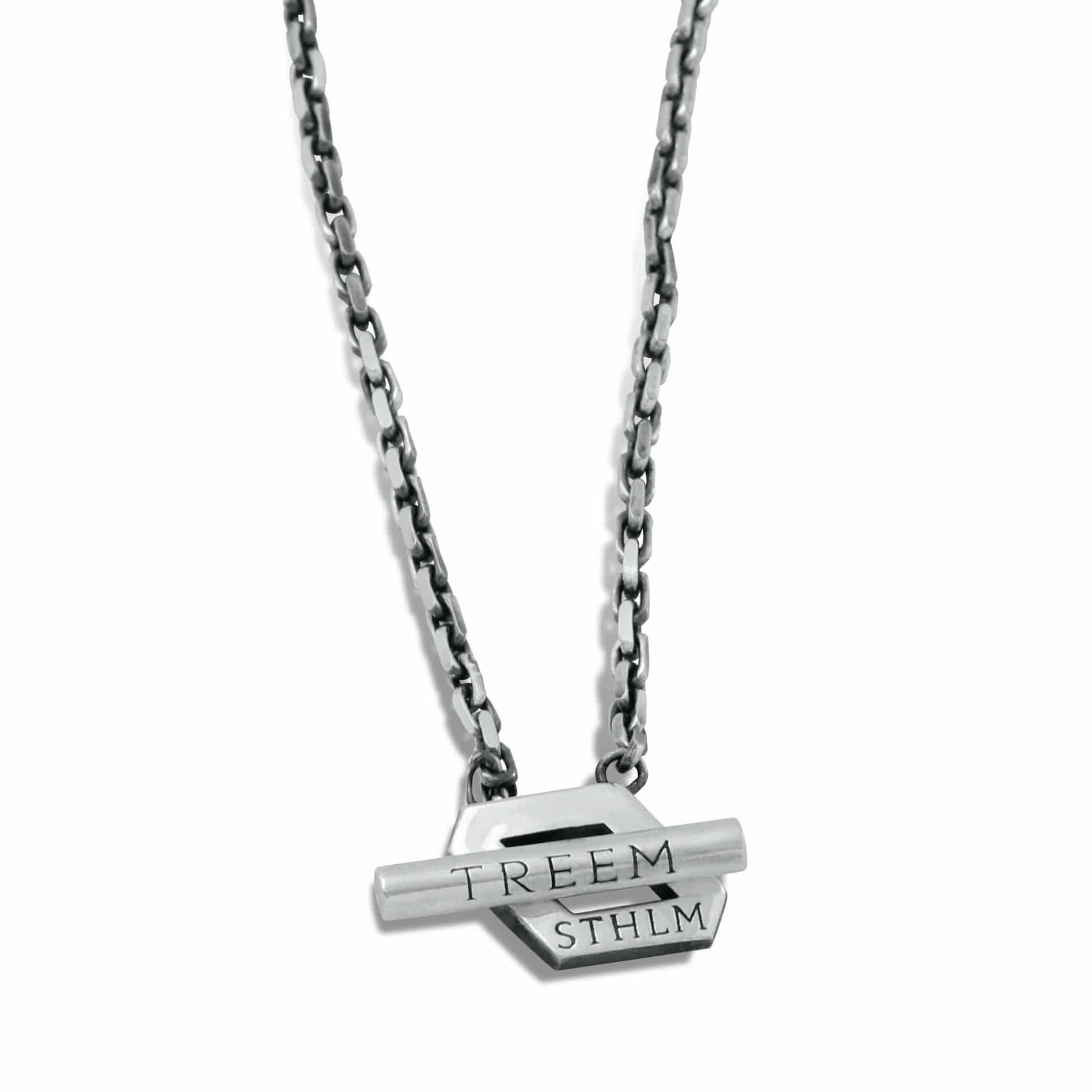 Patinerat Sterling Silver 935 Halsband - 50