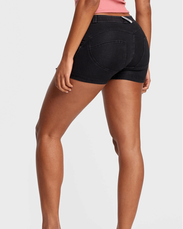 Denim shorts Black