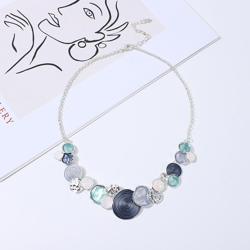 Halsband Cirkel of Life Blå
