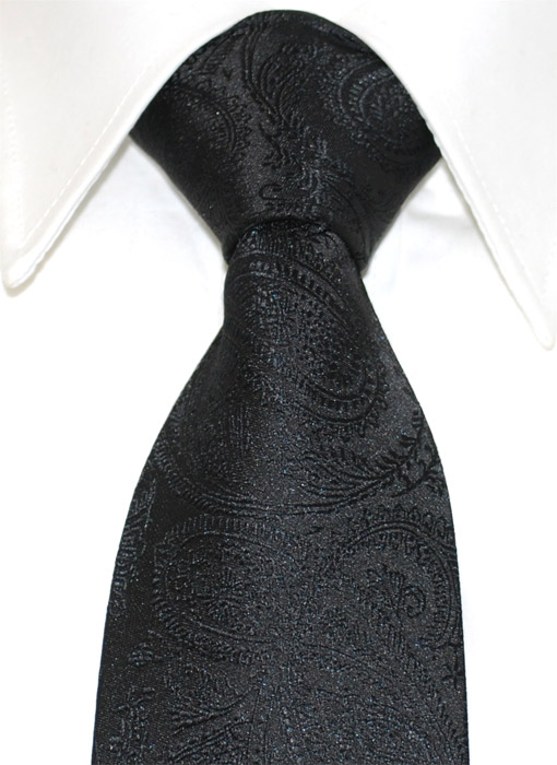 Slips 85 mm Paisley Svart