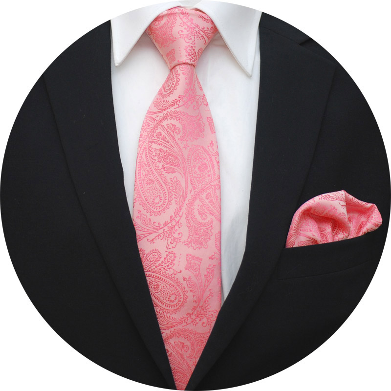 Slipsset Paisley Rosa