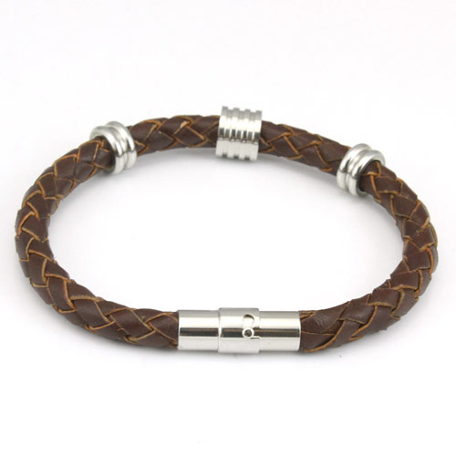Läderarmband Tony brunt