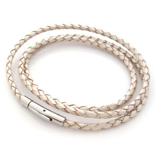 Läderarmband Randy Vittbrunt