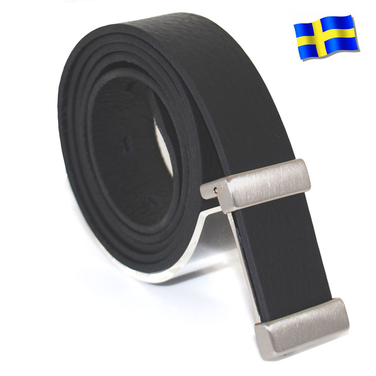 Läderbälte Bull svart 30mm 850-SP21